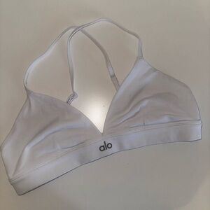 ALO Yoga Women's Cream Triangle Bralette